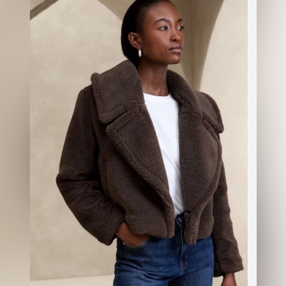 Banana Republic Vintage Faux Fur Jacket